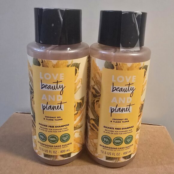 (2) Love Beauty and Planet Shampoo - Coconut Oil & Ylang Ylang 13 fl oz - Picture 1 of 2